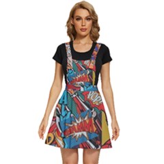 Comic Cartoon Pattern Apron Dress