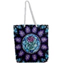 Cathedral Rosette Stained Glass Beauty And The Beast Full Print Rope Handle Tote (Large) View2