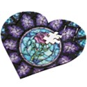 Cathedral Rosette Stained Glass Beauty And The Beast Wooden Puzzle Heart View2