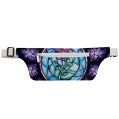 Cathedral Rosette Stained Glass Beauty And The Beast Active Waist Bag by Cowasu