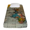 Vintage World Map Fitted Sheet (Single Size) View1