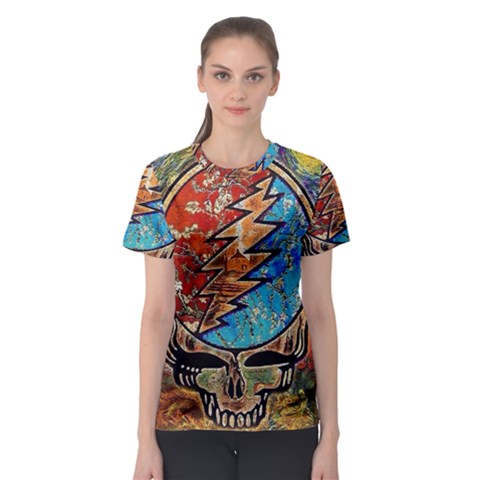 Grateful Dead Rock Band Women s Sport Mesh T-shirt by Cowasu