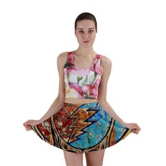 Grateful Dead Rock Band Mini Skirt by Cowasu