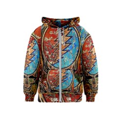 Grateful Dead Rock Band Kids  Zipper Hoodie by Cowasu