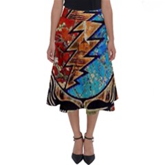 Grateful Dead Rock Band Perfect Length Midi Skirt by Cowasu