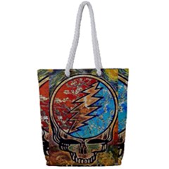 Grateful Dead Rock Band Full Print Rope Handle Tote (small)