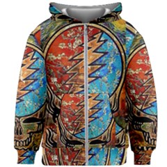 Grateful Dead Rock Band Kids  Zipper Hoodie Without Drawstring by Cowasu