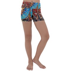 Grateful Dead Rock Band Kids  Lightweight Velour Yoga Shorts by Cowasu