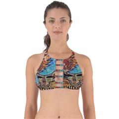 Grateful Dead Rock Band Perfectly Cut Out Bikini Top by Cowasu