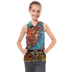 Grateful Dead Rock Band Kids  Sleeveless Hoodie by Cowasu