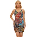 Grateful Dead Rock Band Wrap Tie Front Dress View1