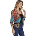 Grateful Dead Rock Band Women s Casual 3/4 Sleeve Spring Jacket View3