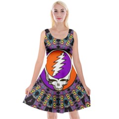 Gratefuldead Grateful Dead Pattern Reversible Velvet Sleeveless Dress by Cowasu