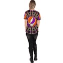 Gratefuldead Grateful Dead Pattern Women s V-Neck Scrub Top View4