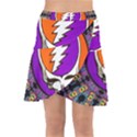 Gratefuldead Grateful Dead Pattern Wrap Front Skirt View1