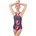 Gratefuldead Grateful Dead Pattern Cross Front Low Back Swimsuit View1