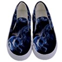 Smoke-flame-dynamic-wave-motion Kids  Canvas Slip Ons View1