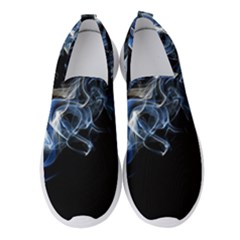 Smoke-flame-dynamic-wave-motion Women s Slip On Sneakers by Cowasu