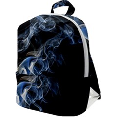 Smoke-flame-dynamic-wave-motion Zip Up Backpack by Cowasu