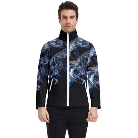 Smoke-flame-dynamic-wave-motion Men s Bomber Jacket by Cowasu