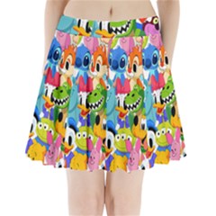 Illustration Cartoon Character Animal Cute Pleated Mini Skirt by Cowasu