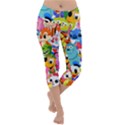 Illustration Cartoon Character Animal Cute Lightweight Velour Capri Yoga Leggings View1