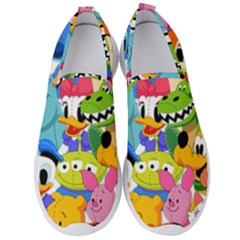 Illustration Cartoon Character Animal Cute Men s Slip On Sneakers by Cowasu