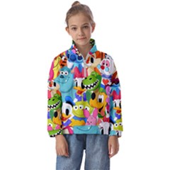 Illustration Cartoon Character Animal Cute Kids  Half Zip Hoodie by Cowasu