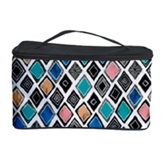 Diamond Shapes Pattern Cosmetic Storage Case by Cowasu