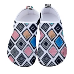 Diamond Shapes Pattern Kids  Sock-style Water Shoes by Cowasu