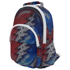 Grateful Dead Logo Rounded Multi Pocket Backpack by Cowasu