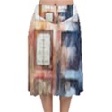 Tardis Doctor Who Transparent Velvet Flared Midi Skirt View1