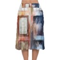 Tardis Doctor Who Transparent Velvet Flared Midi Skirt View2