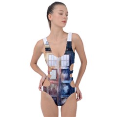 Tardis Doctor Who Transparent Side Cut Out Swimsuit by Cowasu