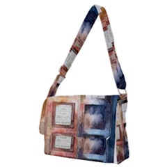 Tardis Doctor Who Transparent Full Print Messenger Bag (m) by Cowasu