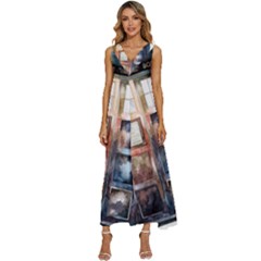 Tardis Doctor Who Transparent V-neck Sleeveless Loose Fit Overalls