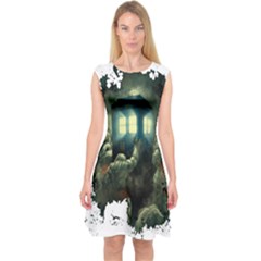 Time Machine Doctor Who Capsleeve Midi Dress by Cowasu