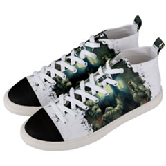 Time Machine Doctor Who Men s Mid-top Canvas Sneakers by Cowasu