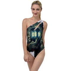 Time Machine Doctor Who To One Side Swimsuit by Cowasu