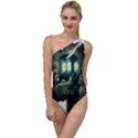 Time Machine Doctor Who To One Side Swimsuit View1