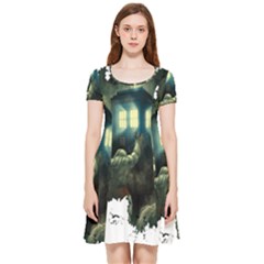 Time Machine Doctor Who Inside Out Cap Sleeve Dress by Cowasu