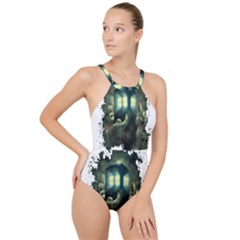 Time Machine Doctor Who High Neck One Piece Swimsuit by Cowasu