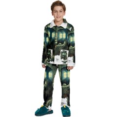 Time Machine Doctor Who Kids  Long Sleeve Velvet Pajamas Set by Cowasu