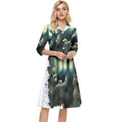 Time Machine Doctor Who Classy Knee Length Dress by Cowasu