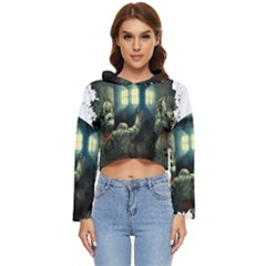 Time Machine Doctor Who Women s Lightweight Cropped Hoodie by Cowasu