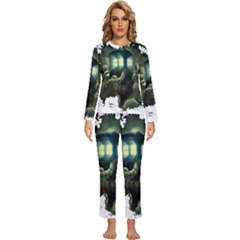 Time Machine Doctor Who Womens  Long Sleeve Lightweight Pajamas Set by Cowasu