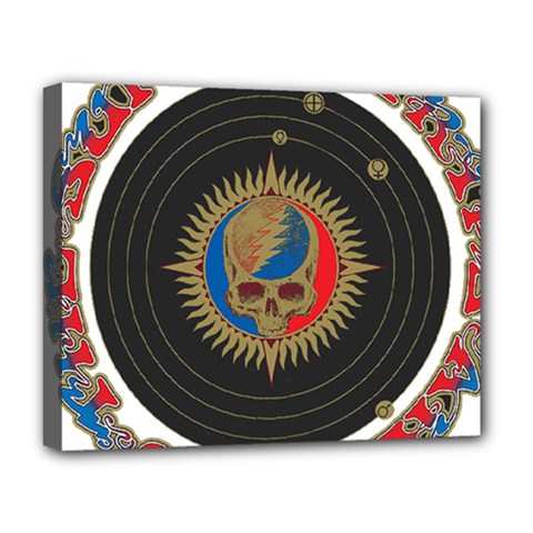 The Grateful Dead Deluxe Canvas 20  X 16  (stretched) by Cowasu