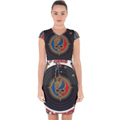 The Grateful Dead Capsleeve Drawstring Dress  by Cowasu