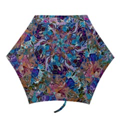 Smudged Mini Folding Umbrellas by kaleidomarblingart