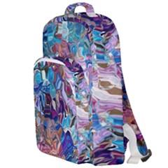 Smudged Double Compartment Backpack by kaleidomarblingart